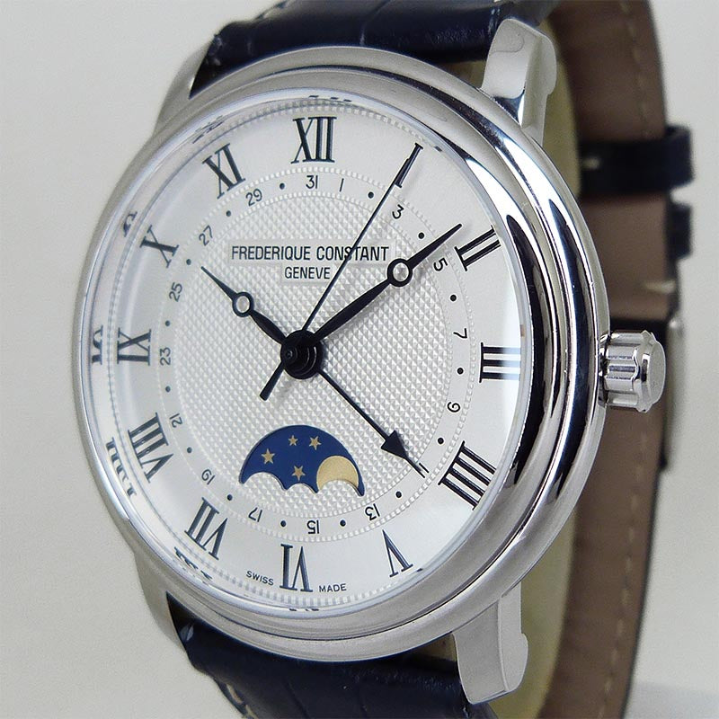 中古美品フレデリック・コンスタント【FREDERIQUE CONSTANT】 FC-330MC4P6 クラシック ムーンフェイズ OH済