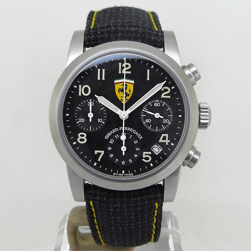 中古美品ジラールペルゴ【GIRARD-PERREGAUX】 8020 フェラーリ クロノグラフ OH済 – PLUS ONE