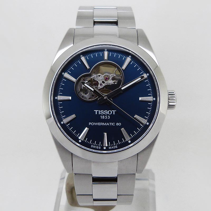 中古美品ティソ【TISSOT】 T127.407.11.041.02 ジェントルマン パワーマティック80 オープンハート 日本限定スペシャ –  PLUS ONE