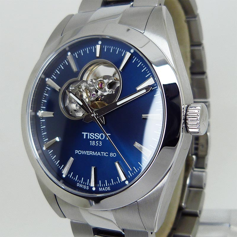 中古美品ティソ【TISSOT】 T127.407.11.041.02 ジェントルマン パワーマティック80 オープンハート 日本限定スペシャ –  PLUS ONE