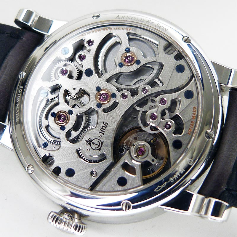 中古美品アーノルドu0026サン【ARNOLD＆SON】 1EDAS.B01A.D134S エイトデイ ブラック 手巻