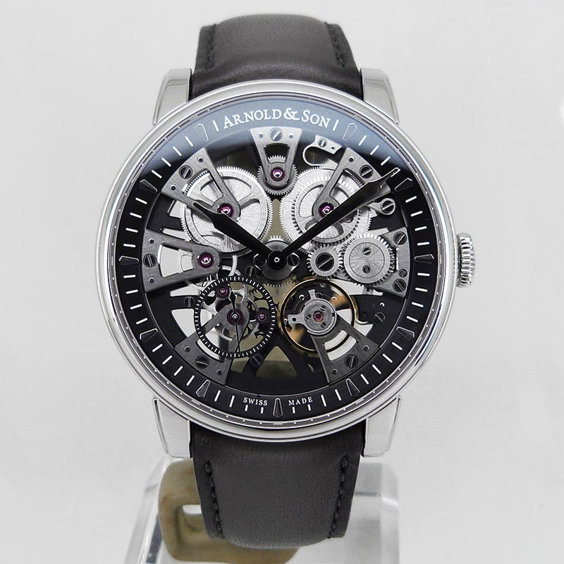 中古美品アーノルド&サン【ARNOLD＆SON】 1NEAS.B01A ネビュラ スケルトン 手巻 – PLUS ONE