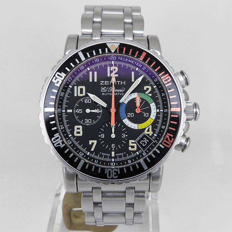 中古ゼニス【ZENITH】 02.0480.405/24 レインボーフライバック クロノグラフ