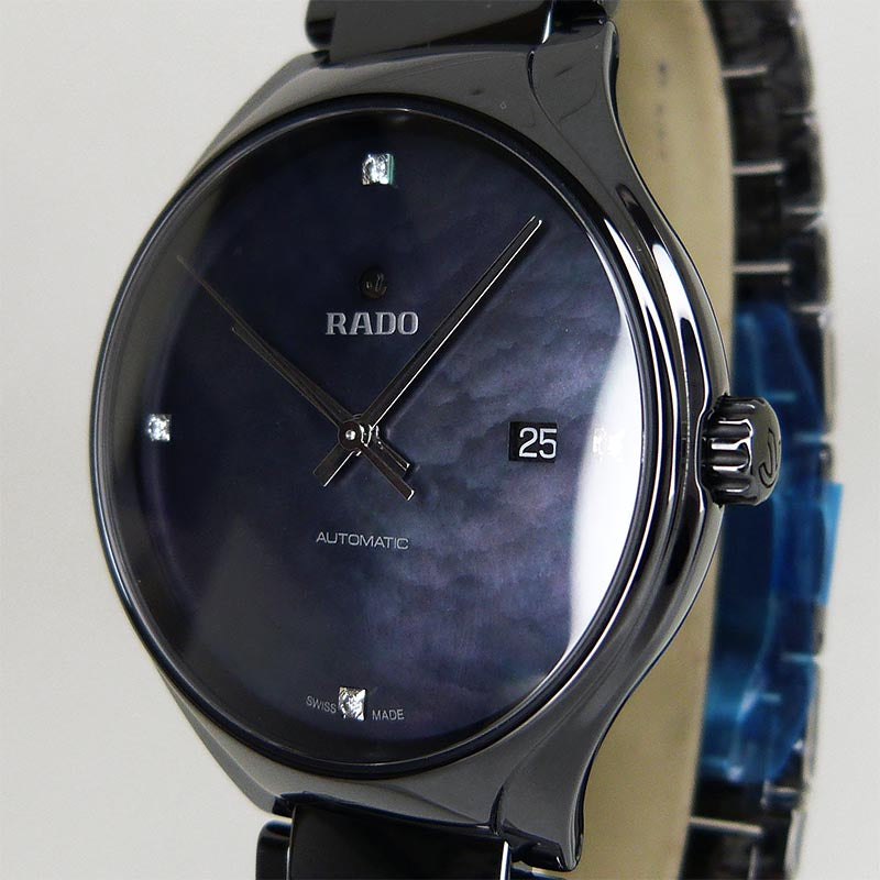 未使用品ラドー【RADO】 R27056872 トゥルー オートマティック ダイヤモンズ シェル