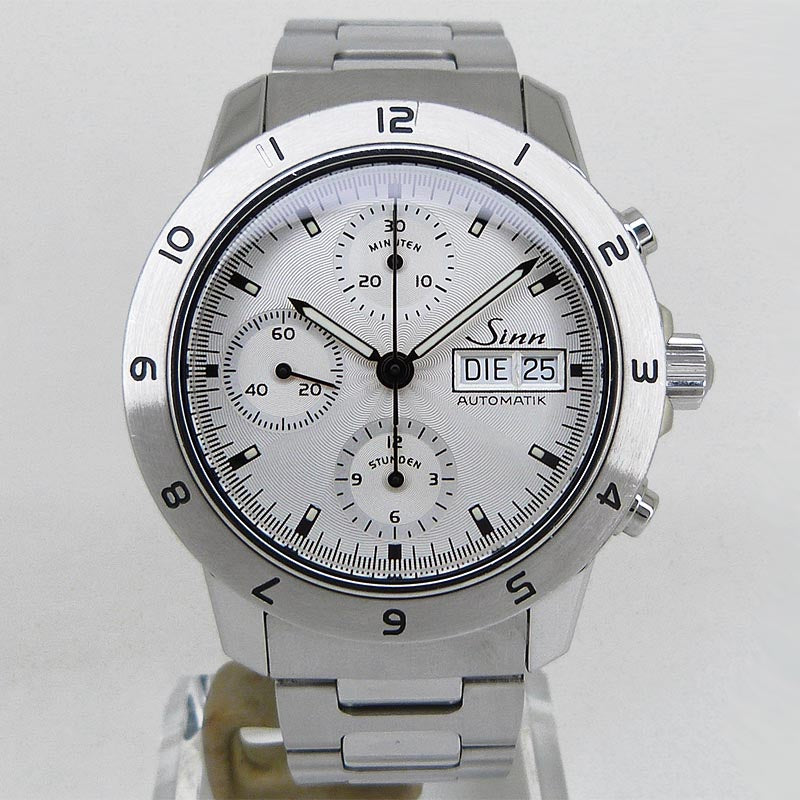 中古ジン【Sinn】 303.SILBER.12 303.シルバー.12 クロノグラフ デイデイト