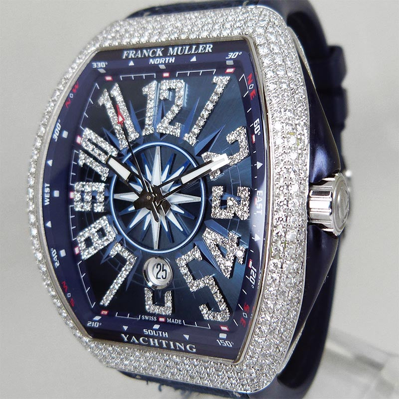 中古美品フランクミュラー【FRANCK MULLER】 V45SCDT ACBL ヴァンガード ヨッティング SS×アフターダイヤ – PLUS ONE