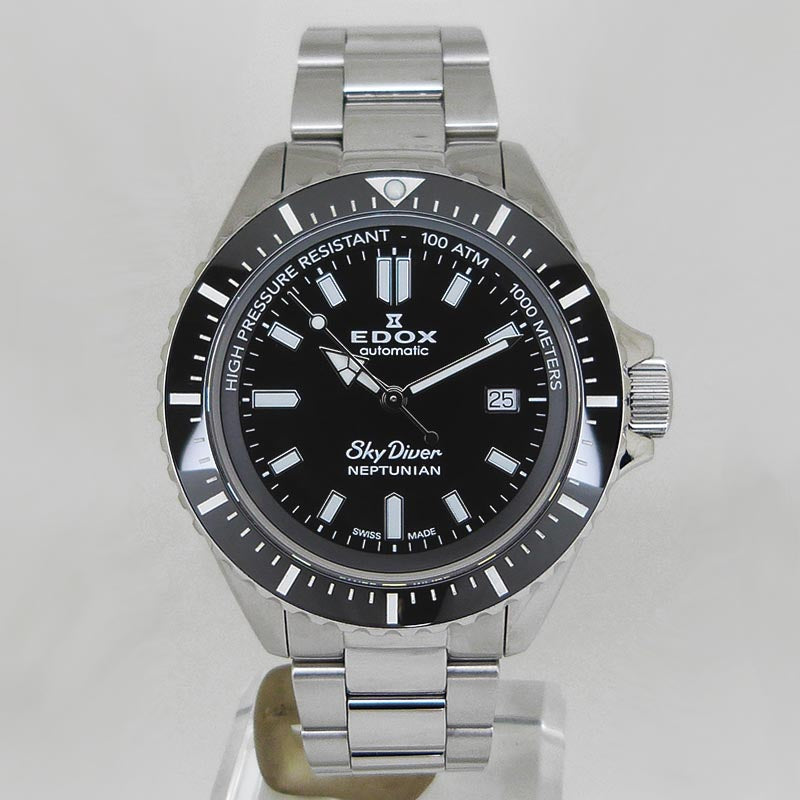 中古エドックス【EDOX】 80120-3NM-NIN スカイダイバー ネプチュニアン