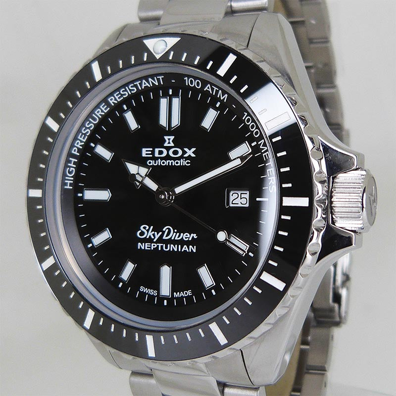 中古エドックス【EDOX】 80120-3NM-NIN スカイダイバー ネプチュニアン