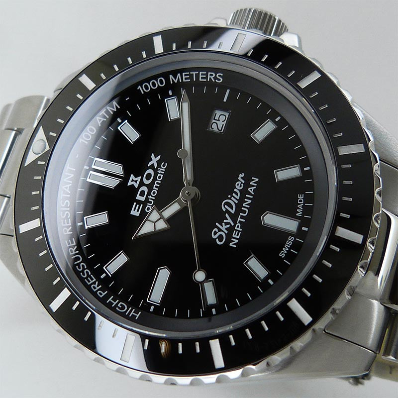 中古エドックス【EDOX】 80120-3NM-NIN スカイダイバー ネプチュニアン