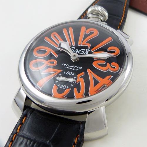 はこぽす対応商品】 ガガミラノ ナポレオーネ 48ミリ オレンジ 腕時計 ...