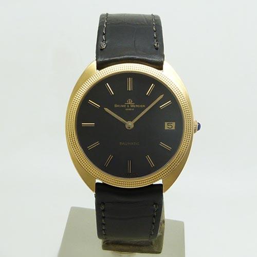 中古美品ボーム＆メルシエ【BAUME&MERCIER】 ボーマティック 自動巻 YG 34ｍｍ OH済