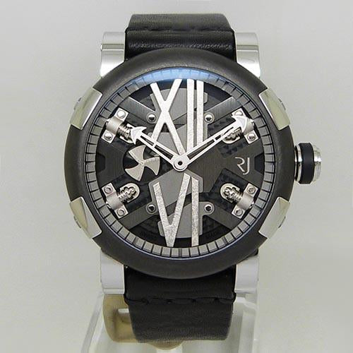 中古美品ロマン・ジェローム【ROMAIN JEROME】 RJ.T.AU.SP.006.01 スチームパンク オート ガンメタル スティール  世界限定999本