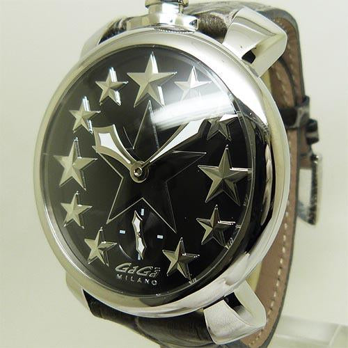 未使用品ガガミラノ【GaGa MILANO】 5010.STARS.01 マヌアーレ 48ｍｍ スターズ 手巻