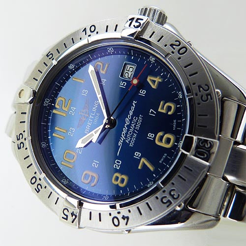 中古ブライトリング【BREITLING】 A17040 コルト スーパーオーシャン 1000M　ブルー