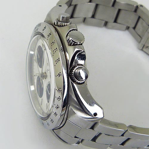 送料無料 チュチマ tutima クロノグラフ 793 黒文字盤中古 付属品 割と綺麗 - ブランド腕時計
