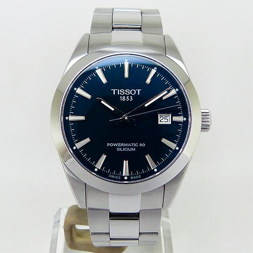 中古美品ティソ【TISSOT】 T127.407.11.041.00 ジェントルマン オートマティック パワーマティック80 シリシウム ブルー